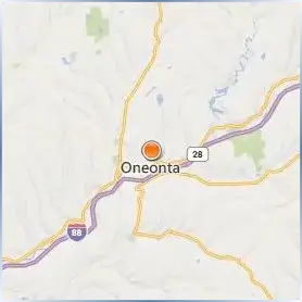 SUNY Oneonta Location Map SUNY Oneonta Location Map