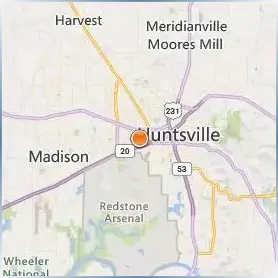 University of Alabama in Huntsville Location Map University of Alabama in Huntsville Location Map